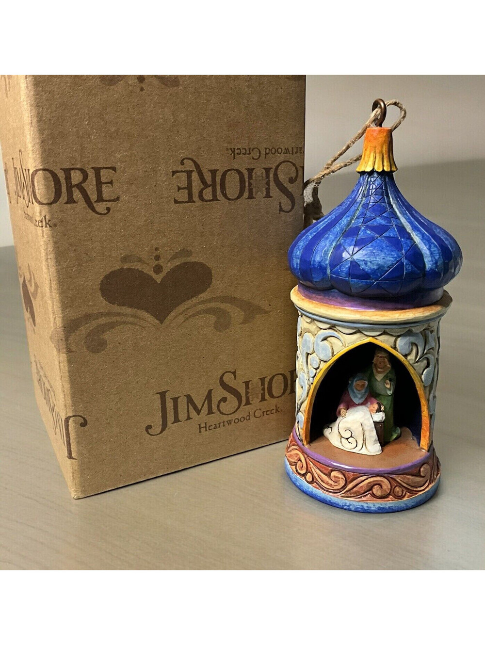 Jim Shore 4014395 Nativity Diorama Ornament Heartwood Creek Christmas Baby Jesus